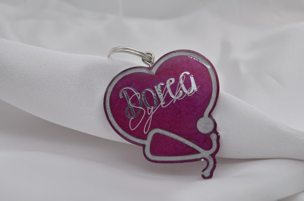 Personalisierter Schlüsselanhänger „Herzensberuf“